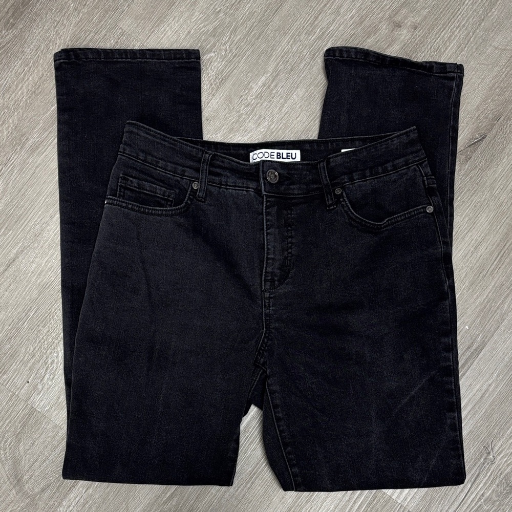 Code Bleu Charcoal Classic Straight Jeans 6S